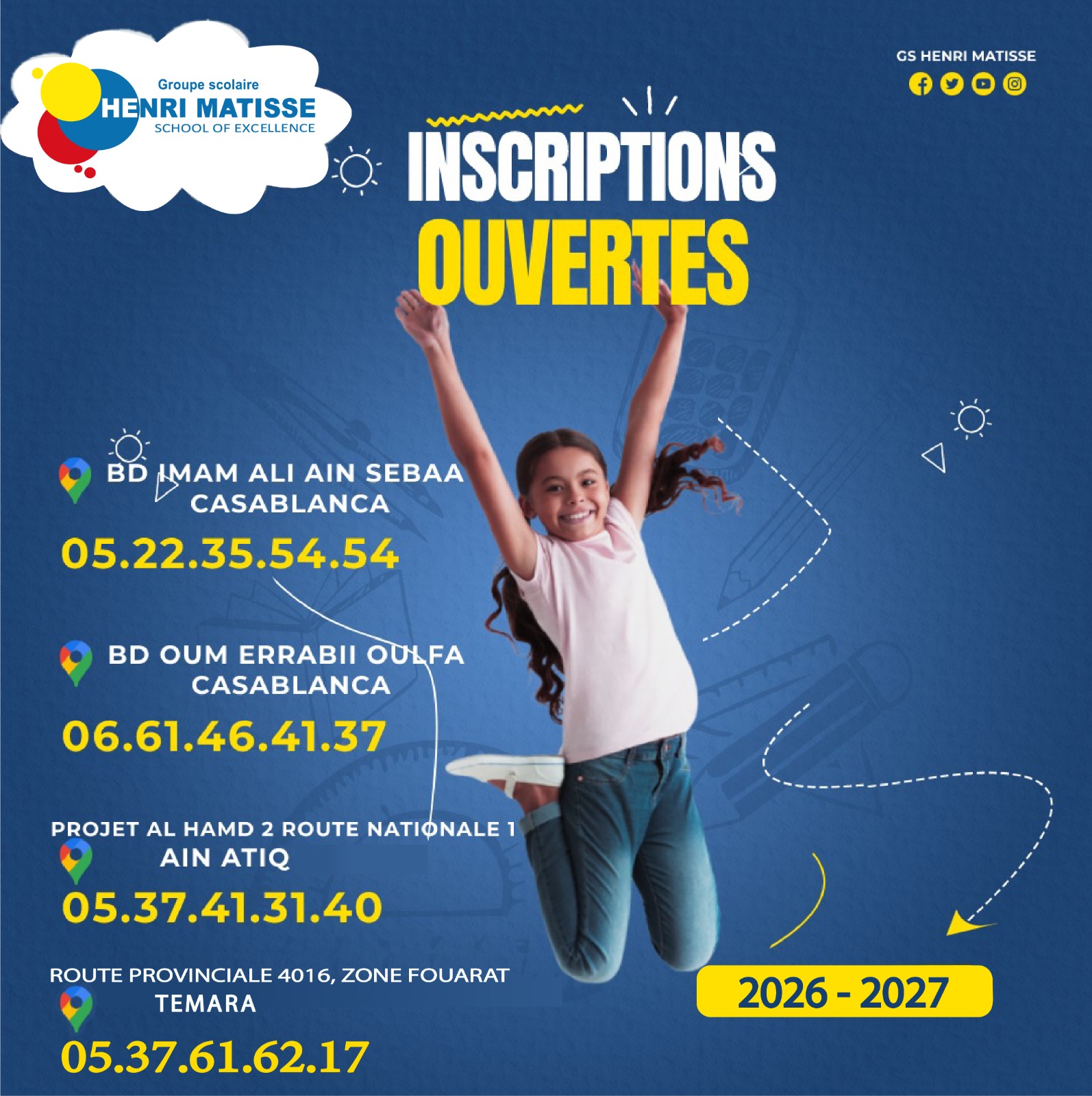 Inscriptions Ouvertes